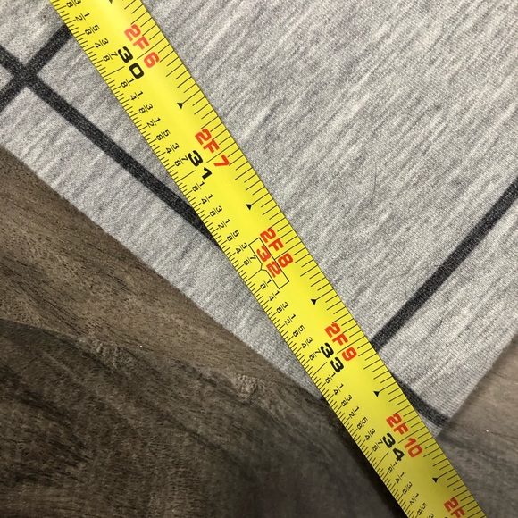 50’s comfy gray grid pattern a-line flare skirt - Picture 10 of 11